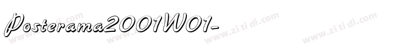Posterama2001W01字体转换