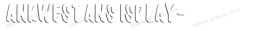 BankwestSansDisplay字体转换 BankwestSansDisplay字体转换