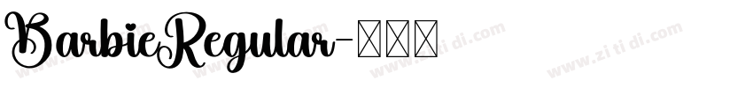 BarbieRegular字体转换