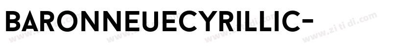BaronNeueCyrillic字体转换