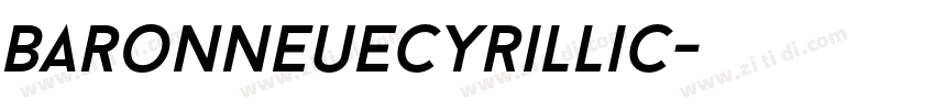 BaronNeueCyrillic字体转换