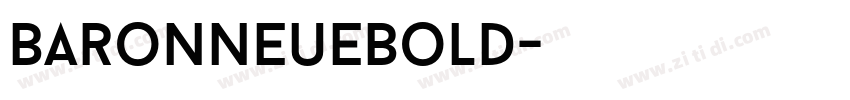 BaronNeueBold字体转换