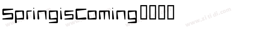 SpringisComing字体转换