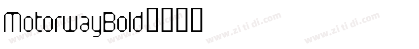 MotorwayBold字体转换