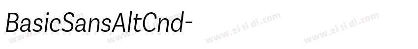 BasicSansAltCnd字体转换 BasicSansAltCnd字体转换