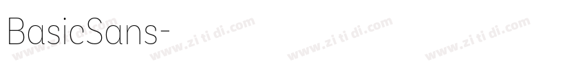 BasicSans字体转换