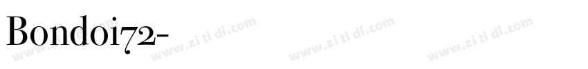 Bondoi72字体转换