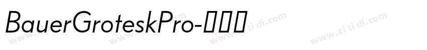 BauerGroteskPro字体转换 BauerGroteskPro字体转换
