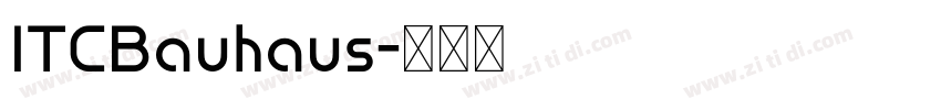 ITCBauhaus字体转换