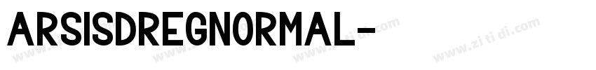 ArsisDRegNormal字体转换