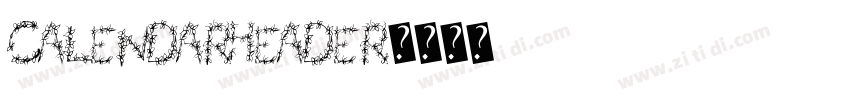 CalendarHeader字体转换