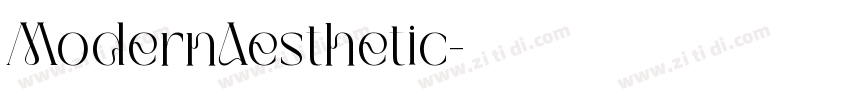ModernAesthetic字体转换