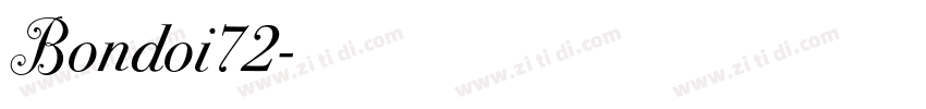Bondoi72字体转换