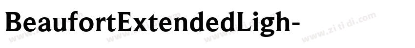 BeaufortExtendedLigh字体转换