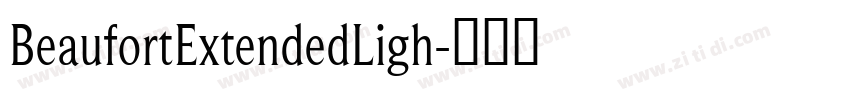 BeaufortExtendedLigh字体转换