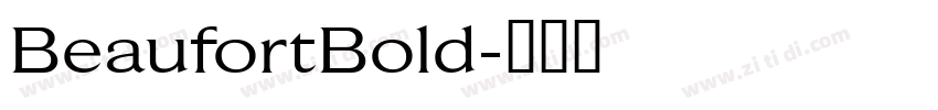 BeaufortBold字体转换