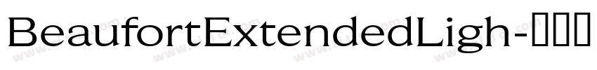 BeaufortExtendedLigh字体转换