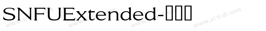 SNFUExtended字体转换