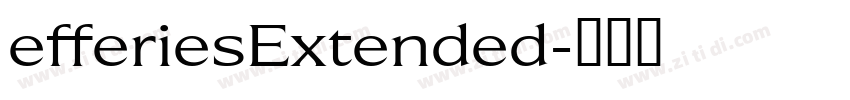 efferiesExtended字体转换