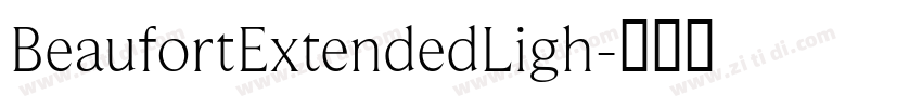 BeaufortExtendedLigh字体转换