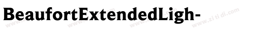 BeaufortExtendedLigh字体转换