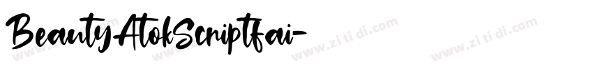 BeautyAtokScriptfai字体转换