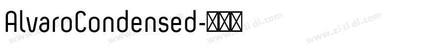 AlvaroCondensed字体转换