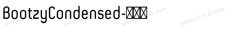 BootzyCondensed字体转换