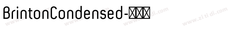 BrintonCondensed字体转换