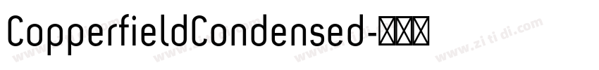 CopperfieldCondensed字体转换