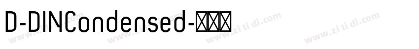 D-DINCondensed字体转换