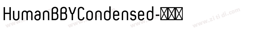 HumanBBYCondensed字体转换