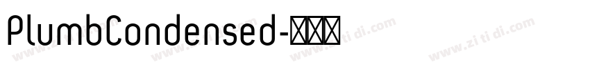 PlumbCondensed字体转换