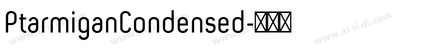 PtarmiganCondensed字体转换