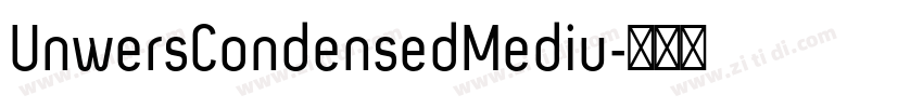 UnwersCondensedMediu字体转换