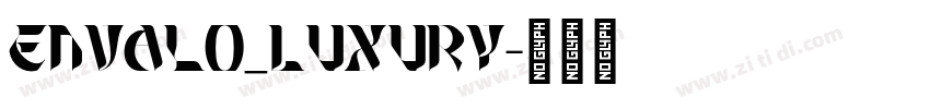 Envalo_Luxury字体转换