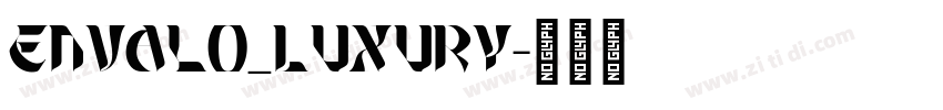 Envalo_Luxury字体转换