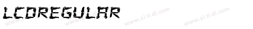 LCDRegular字体转换