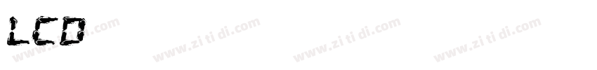 LCD液晶显的数字字体转换