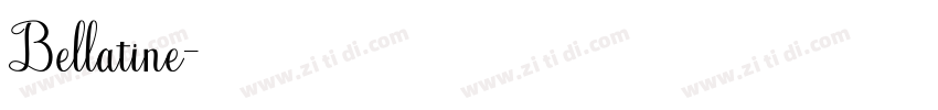 Bellatine字体转换