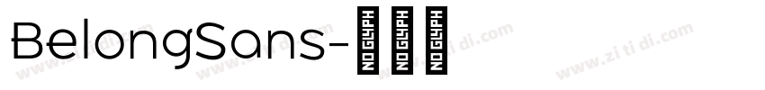 BelongSans字体转换