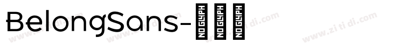 BelongSans字体转换