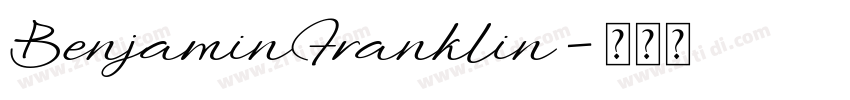 BenjaminFranklin字体转换