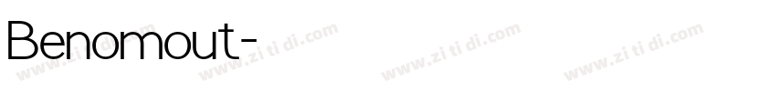 Benomout字体转换