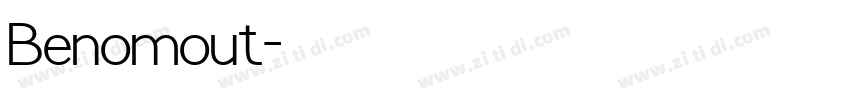 Benomout字体转换