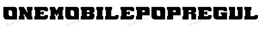 ONEMobilePOPRegular字体转换