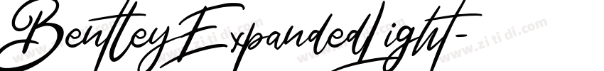 BentleyExpandedLight字体转换