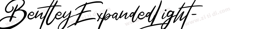 BentleyExpandedLight字体转换