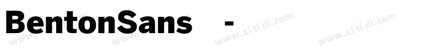 BentonSans字体字体转换