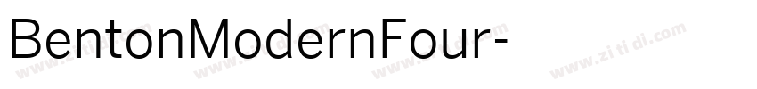 BentonModernFour字体转换